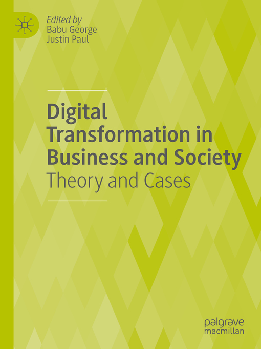 Upplýsingar um Digital Transformation in Business and Society eftir Babu George - Biðlisti